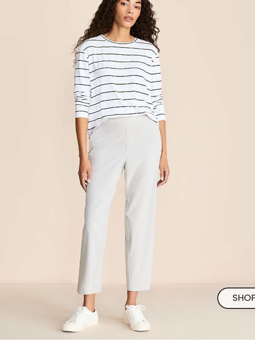 Loft Lou & Grey Wanderweave Straight Leg Pants